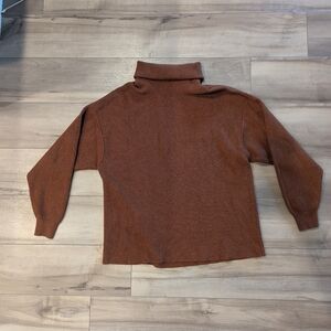 Free People Softly Structured Ribbed Tunic Turtleneck Sweater